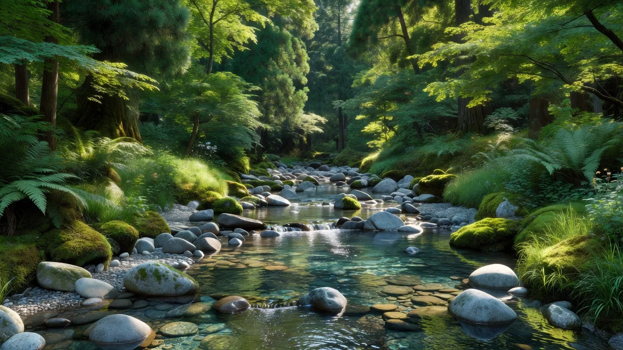 夏の小川